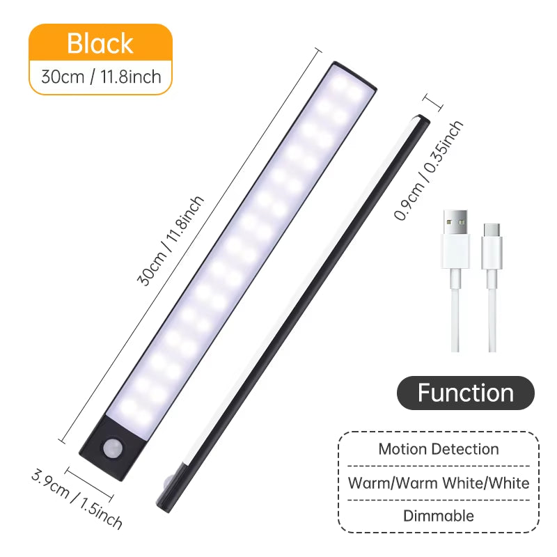 Wireless LED Motion Sensor Night Light - Rechargeable
