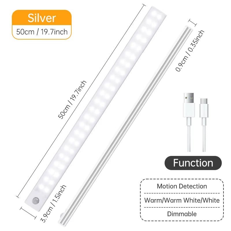 Wireless LED Motion Sensor Night Light - Rechargeable