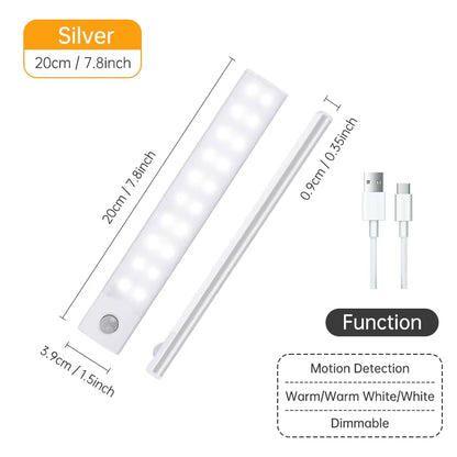 Wireless LED Motion Sensor Night Light - Rechargeable