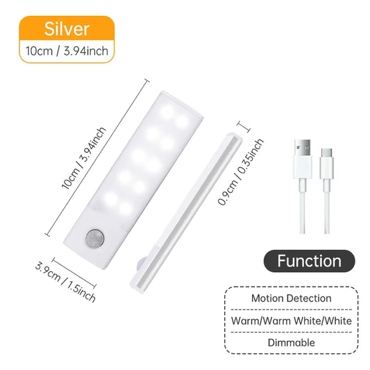 Wireless LED Motion Sensor Night Light - Rechargeable