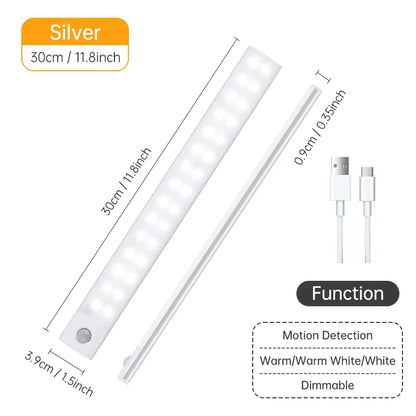 Wireless LED Motion Sensor Night Light - Rechargeable